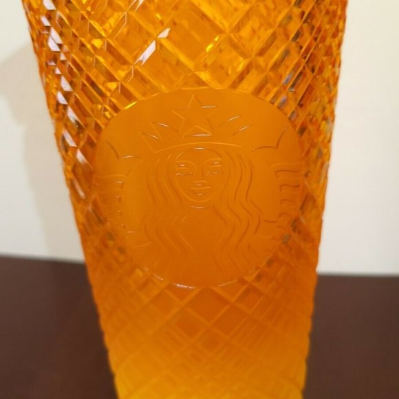 Starbucks Summer 2022 Mango Ombre Jeweled Tumbler Cold Cup Venti 24oz - Picture 8 of 8